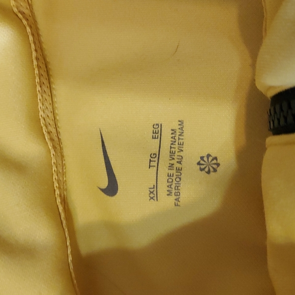 NWT Nike Women Dri-Fit Vivid Sulfur Yellow Retro Fly Zip Basketball Jacket XXL - Picture 7 of 8